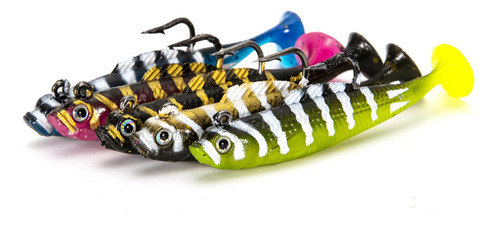 Kit De Señuelos De Pesca De Cebos Blandos De 5 Piezas Que