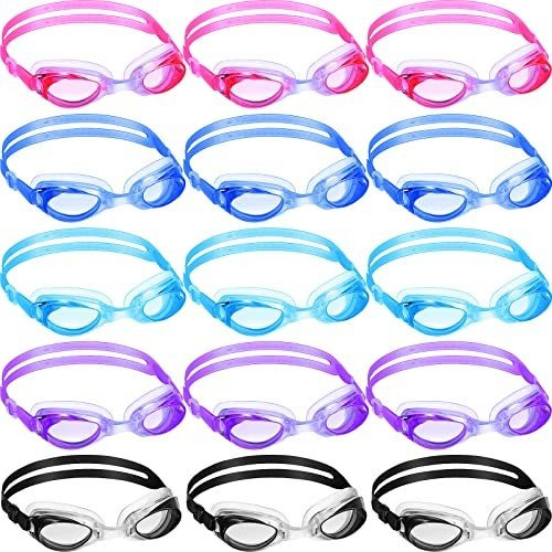 15 Packs Gafas De Baño Verano Unisex Silicone Gafas K7wbl