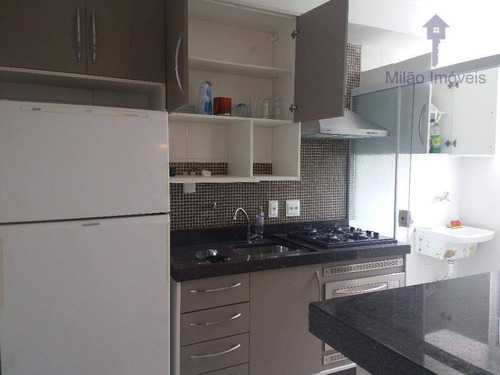 Imagem 1 de 14 de Apartamento Mobiliado Com 2 Dormitórios Sendo 1 Suíte À Venda, 50 M² Por R$ 210.000 - Spazio Splendido - Parque Vereda Dos Bandeirantes - Sorocaba/sp - Ap0610