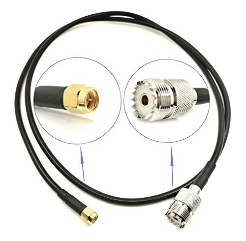 Cable Pigtail Rf Sma-uhf Coaxial, 3d-fb_lowloss