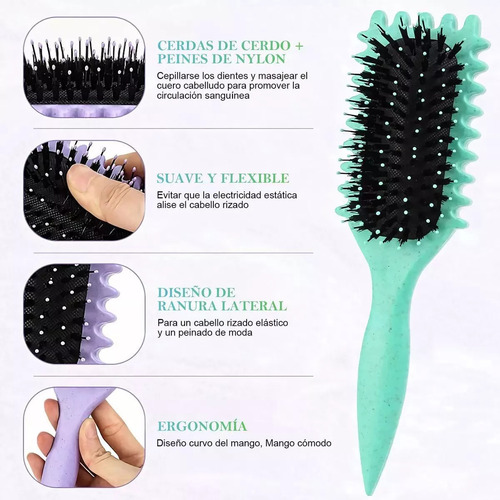 Pincel Bounce Curl Brush, Define Style Rizado Peine