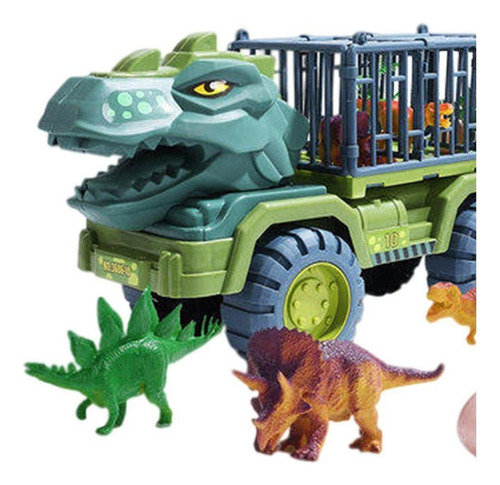 Juego De Juguetes Con Carrito De Transporte De Dinosaurios