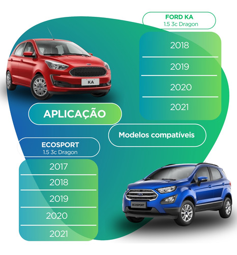 6x Capa Do Mancal Comando Valvula Ka Ecosport 1.5 Dragon 12v