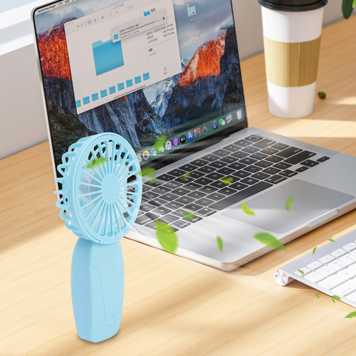 Ventilador Portátil De Mano, Ventilador Silencioso De 3 Velo