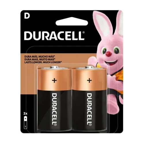 Pila Alcalina Tipo D Duracell 2 Packs 2 Unds