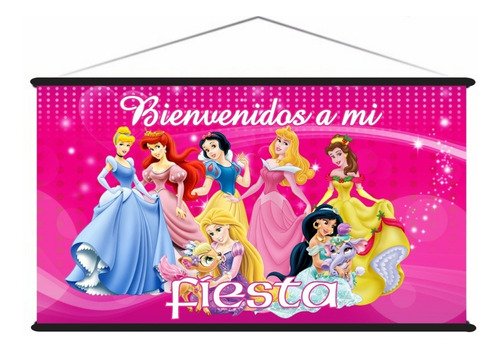 Pendón, Princesas, Cumpleaños, Fiesta,  En Oferta