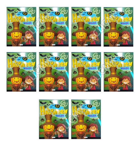 10 Libros Infantil Colorear Halloween Dia Muertos Kinder