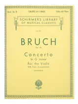 Comprar Libro: Concierto En Sol Menor Para Violín Y Piano, Op. 26 De