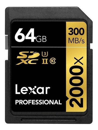 Cartão de memória Lexar LSD64GCRB-2000R  Professional 2000x 64GB