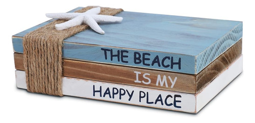 Somto Beach Libros Decorativos De Madera Estrella De Mar Api