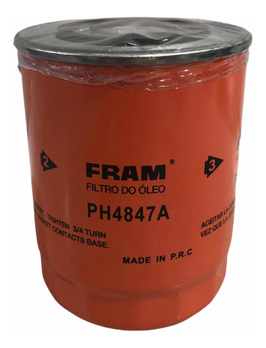 Filtro Aceite Fram Ph4847a Para Boxer Furgon 2.8 Hdi '06 '10