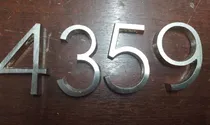 Comprar 4 Números En Bronce Platil Para Casas Edificios 7,5cm