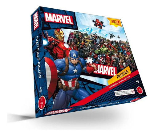 Juego De Mesa Puzzle Marvel 200 Piezas