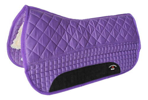 Cojin Para Silla Montar 27 X 32 Forro Polar Color Morado