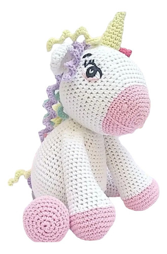 Unicornio Muñeco Tejido Crochet Amigurumi Bebes Niños