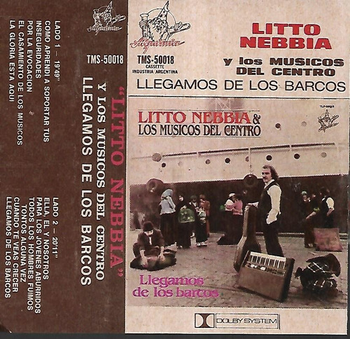 Lito Nebbia Album Llegamos De Los Barcos Sello Rca Cassette