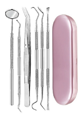 Set Dental Higiene Acero Inoxidable 6 Piezas. Envío Gratis