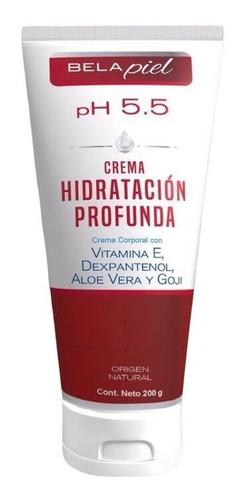 Crema Corporal Ph 5.5 C/ Vitamina E Y Aloe Vera 200g 1pza 