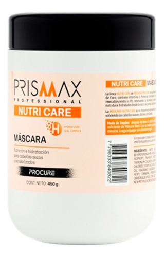 Prismax Máscara Nutri Care 450g