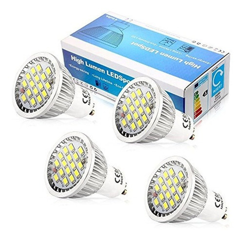 Elinkume 5w Led Gu10 Bombilla 110v Cool White 6500k 120 Degr