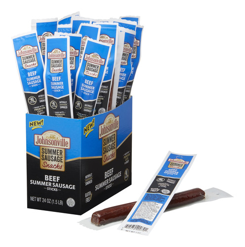 Palitos De Salchicha De Verano Johnsonville Beef, 1 Onza (24