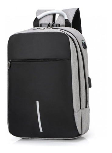 Imagen 1 de 10 de Mochila Urbana Escolar Porta Notebook Unisex Con Puerto Usb