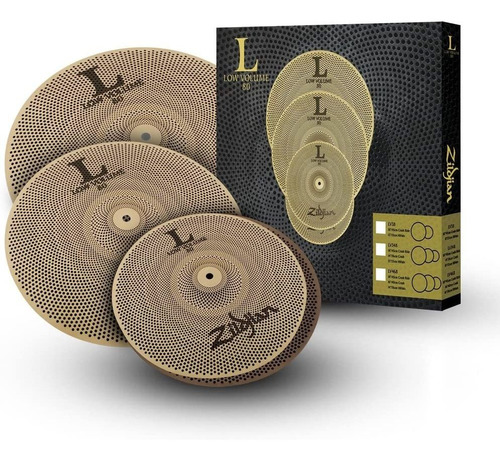 Platillos De Bajo Volumen - Zildjian L80 - 14h, 16c, 18cr.