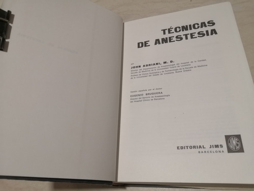 Libro. Técnicas De Anestesia (Usado)