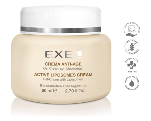 Crema Antiage Con Liposomas Nutritiva Hidratante Exel 80ml