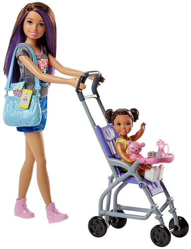 Barbie Skipper Babysitters Inc. Doll Y Cochecito Playset