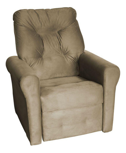 Cadeira Do Papai Poltrona Sala Matrix Clio Reclinável Cor Marrom Desenho Do Tecido Liso