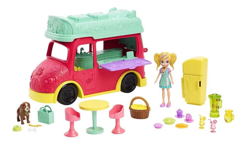 Polly Pocket Camión De Licuados Con Accesorios Mattel -lanús