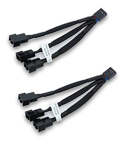 Ekcable Ysplitter 3 Ventiladores Pwm, 10 Cm, Paquete De...