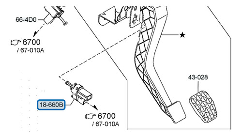 Switch Sensor Interruptor Embrague Para Mazda 2 3 6 Cx-5
