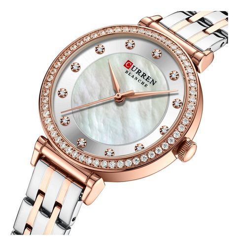 Relojes De Pulsera Curren Diamond Luxury De Acero Inoxidable