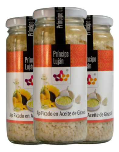 Ajo Picado En Aceite De Girasol Pack 12u X 200gr Por Mayor