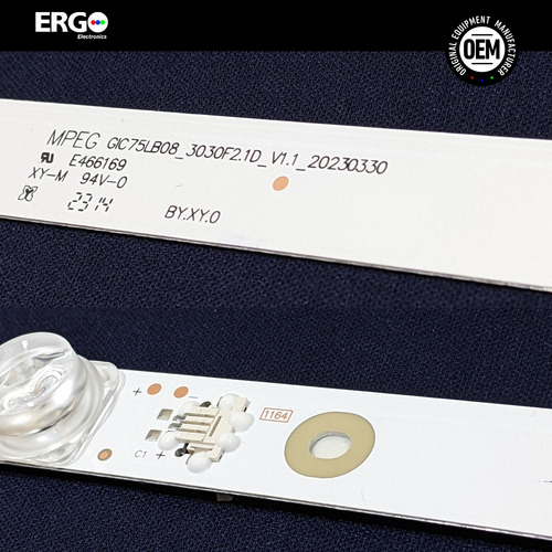 Kit Leds Tcl 75s425 (12tiras 7led) - Aluminio, Nuevo