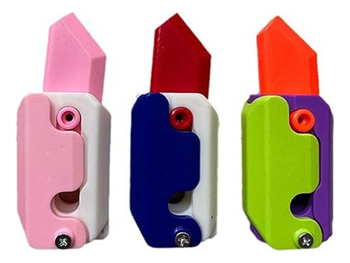 Juguete Fidget Con Cuchillo De Gravedad Impreso En 3d Color 3pcs Mix