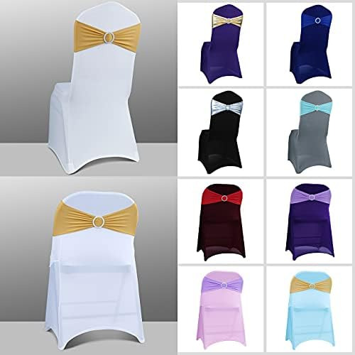 Babenest Lazos Para Sillas De Spandex, 50 Unidades, Banda El