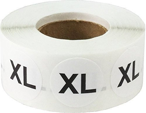 Imagen 3 de 4 de Ropa Xl Etiqueta Etiquetas Engomadas Círculo Redondas ...