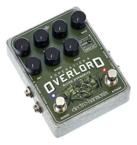 Pedal Electro-harmonix Overlord Overdrive + Cable Interpedal