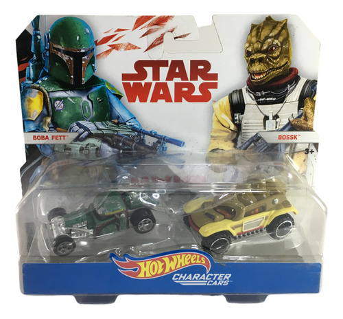 Mattel Hot Wheels Star Wars Character Cars Boba Fett Y Bossk