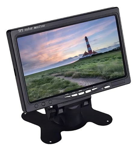 Monitor Digital Lcd 7' P/cftv, 12v, Colorido Hdmi, Vga, Av