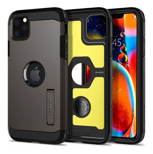 Funda Spigen Tough Armor iPhone 11 Pro, Gunmetal