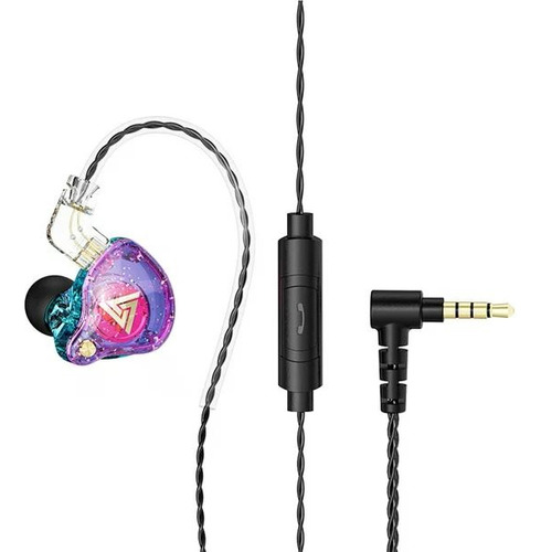 Audífonos Monitor Alámbricos In Ear Qkz Ak6 Pro Micrófono
