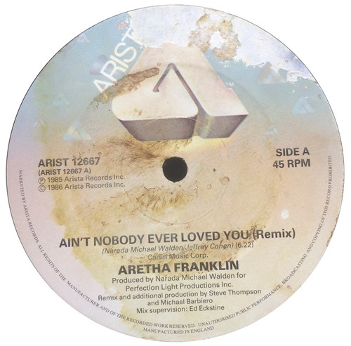 Vinilo Aretha Franklin Ain't Nobody Ever Loved You Maxi 1986