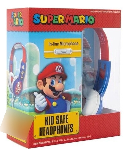 Audifonos Super Mario Nintendo Alambricos Con Microfono