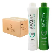 Comprar 3 Kits Progressiva Beauty Impressive Brazilian Keratin Cu002F Nf