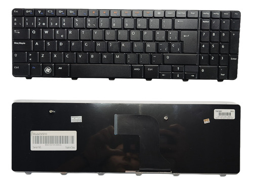 Teclado Dell N5010 M5010 15r-n5010 Negr Sin Malla Numerico