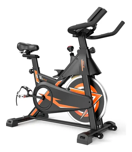 Bicicleta Spinning Ergométrica 13kg Mecânica com Monitor de Velocidade, Suporta até 120kg, Calorias, Tempo e Distância, Sensor de Pulso, Assento Macio, Pedal Metálico, Ideal para 1,40m a 1,90m
